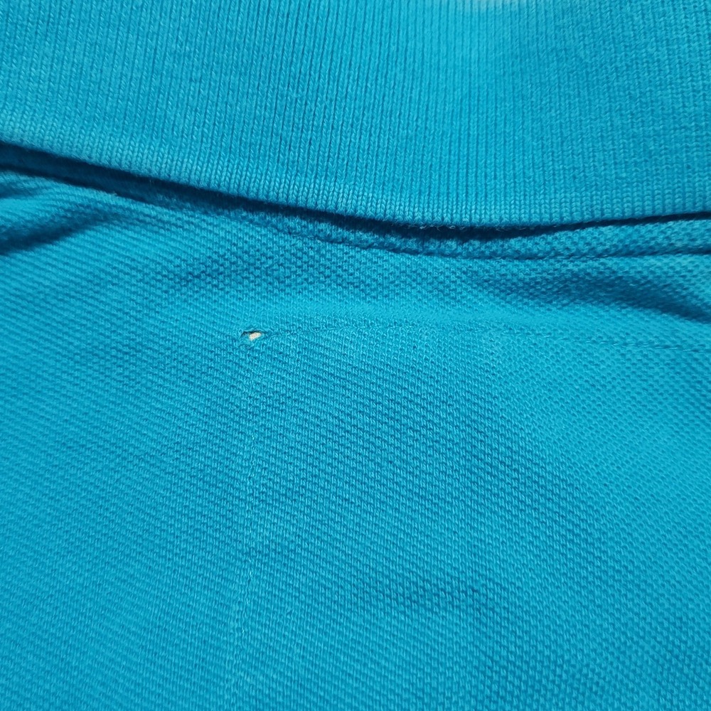Hollister Polo Shirt Mens Medium Blue Short Sleeve 100% Cotton Embroidered Logo - Picture 6 of 10